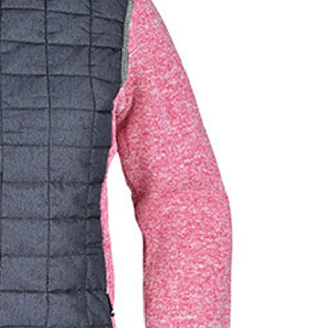 James and Nicholson James and Nicholson Women's Knitted Hybrid Jacket in Pink - 2