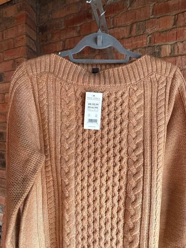 New Look Brown/Beige Knitted Jumper
