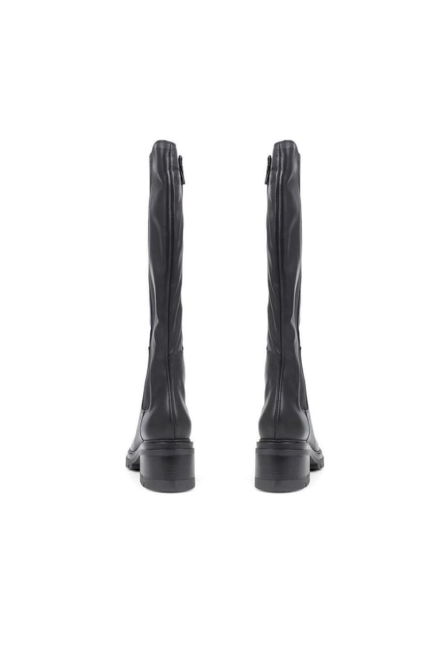 Jones Bootmaker Jones Bootmaker Women's Domenica Leather Knee Length Boots in Black - 3