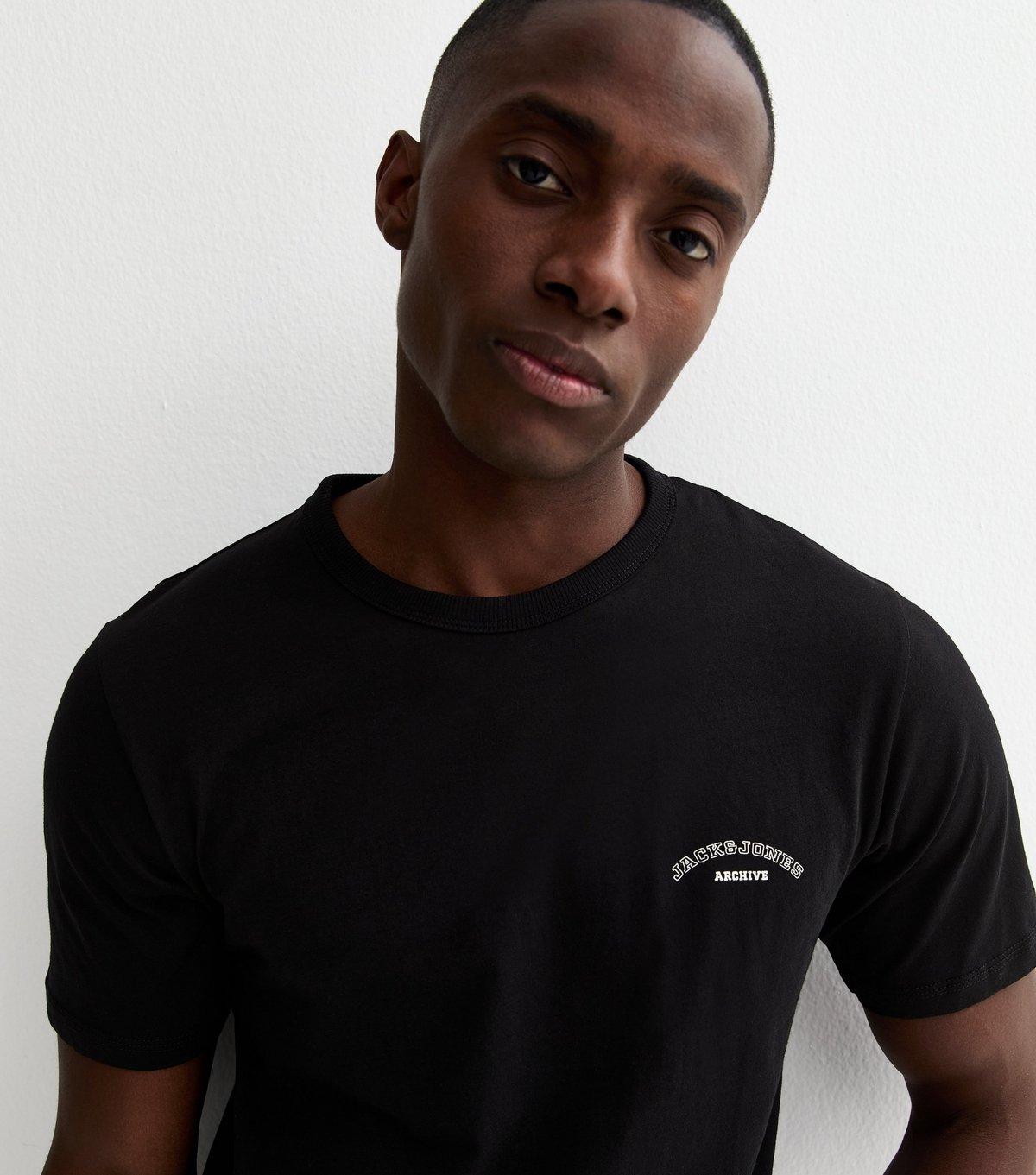 jack & jones Men's Black Archive Regular Short Sleeve T-Shirt Jack & Jones New Look - 2