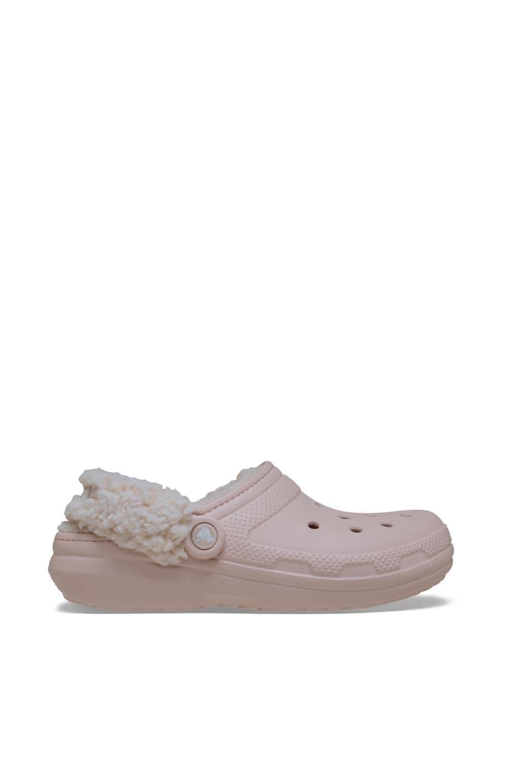 Crocs Crocs Women's Classic Fleece Strap Lined Clog Quarts Pink