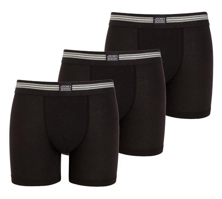 Jockey Jockey Men's Pack of 3 Classic Stretch Trunk in Black - 4