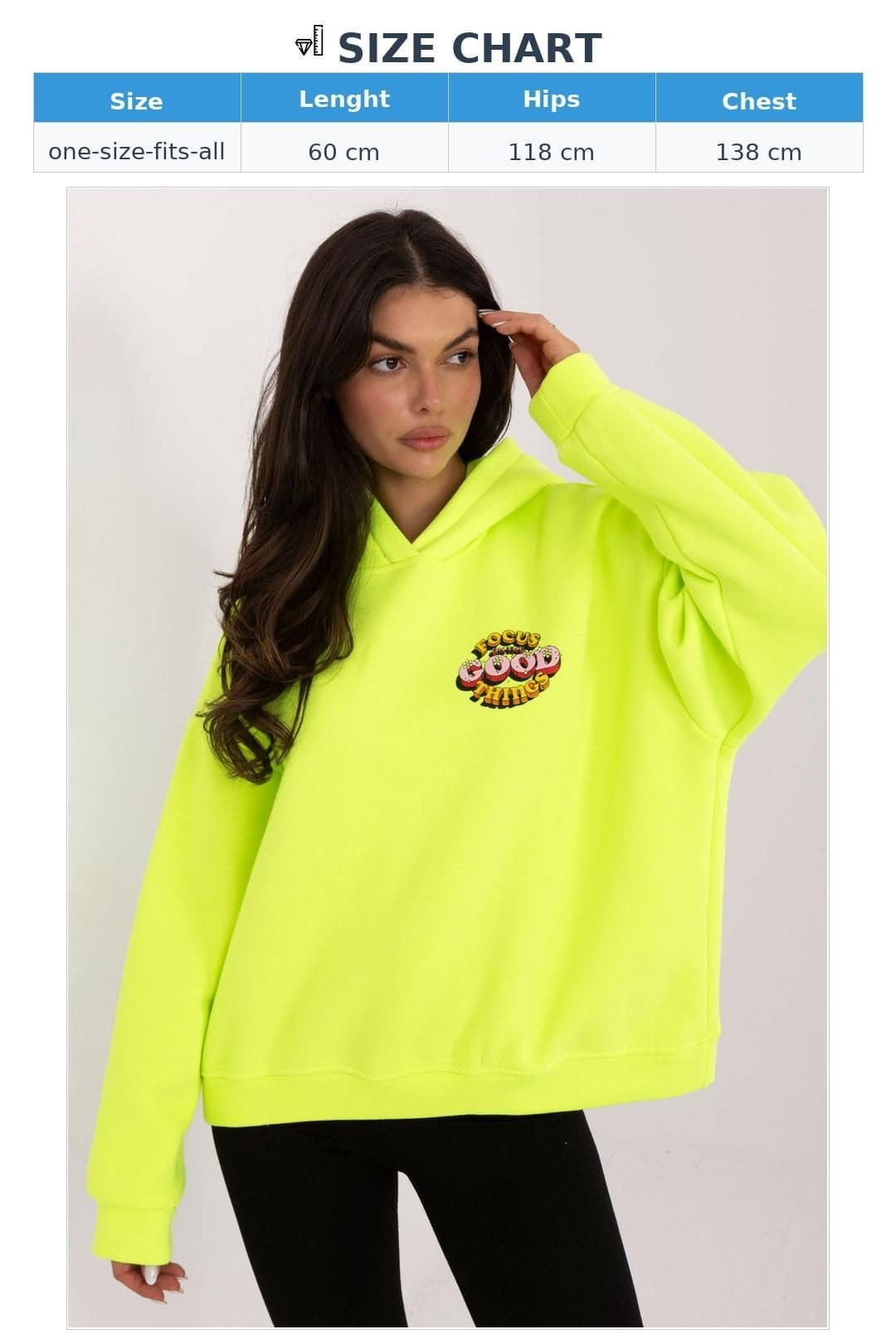 Love Lace Love Lace Women's Casual Hooded Cotton Polyester Sweatshirt in Yellow - 4