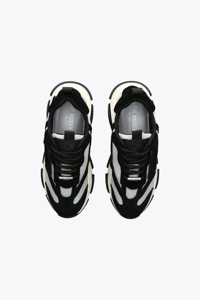 Steve Madden STEVE MADDEN Men's 'Possess Black White' Trainers - 3