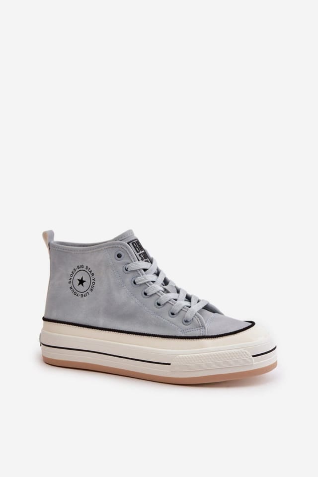 Love Lace Love Lace Women's Big Star Autumn Winter Sneakers with Cushioned Insole Comfort in Blue - 2