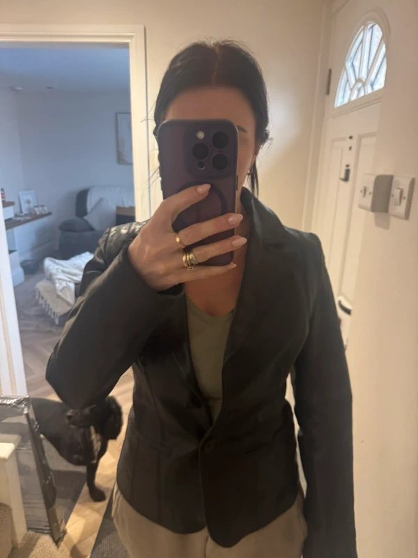 New Look Real leather blazer style jacket - 1