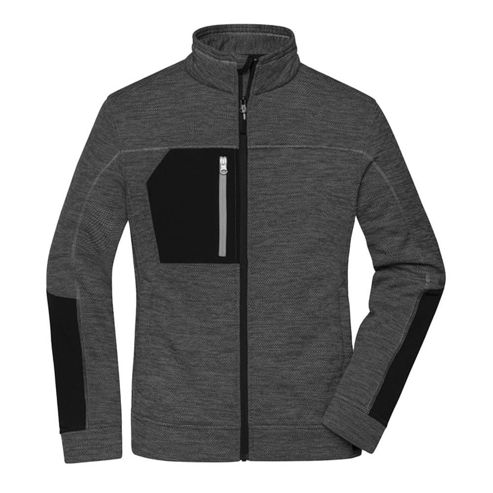 James and Nicholson James and Nicholson Women's Structure Fleece Jacket in Dark Grey
