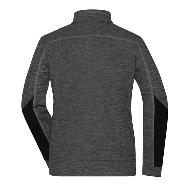 James and Nicholson James and Nicholson Women's Structure Fleece Jacket in Dark Grey - 2
