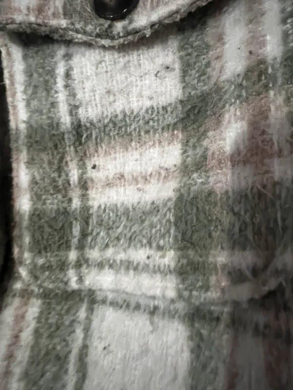 New Look Green/Beige/White Shacket