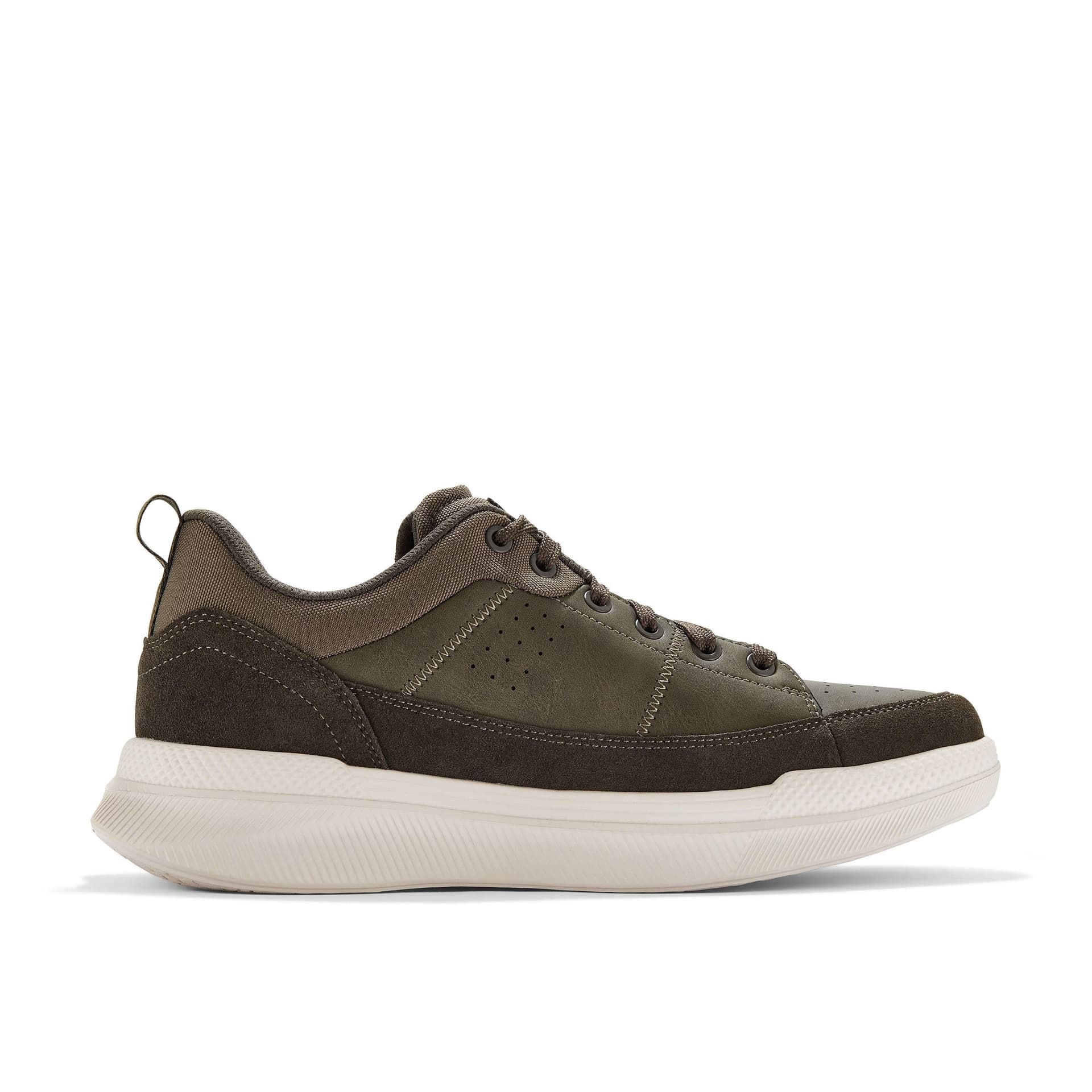 Clarks Clarks Men's Burford Lace Khaki Trainers in Green