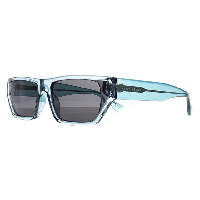 Prive Revaux Prive Revaux Women's Rectangle Ocean Blue Dark Grey Low Key - 2
