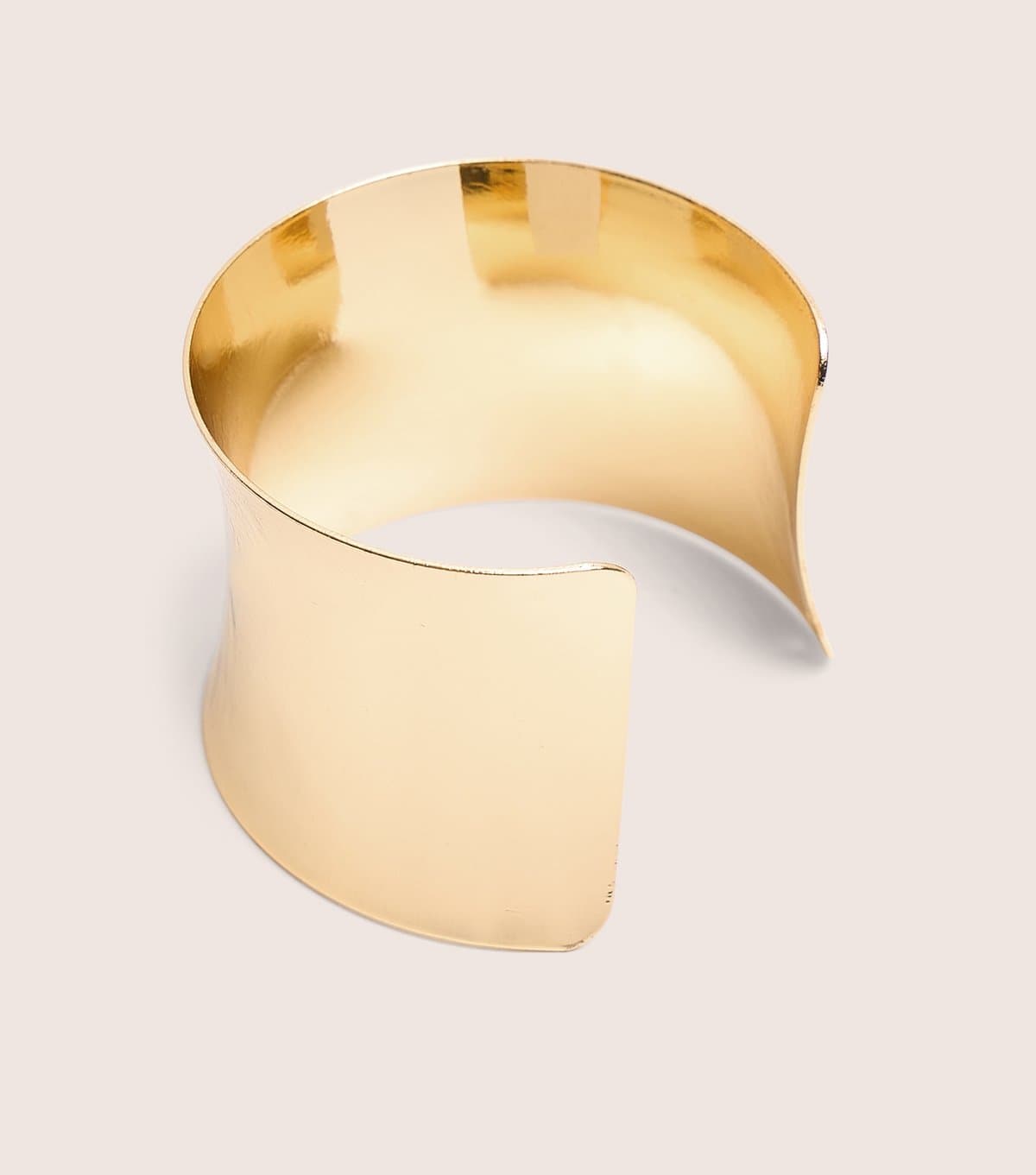 Public Desire Public Desire Gold Tone Wide Cuff Bracelet