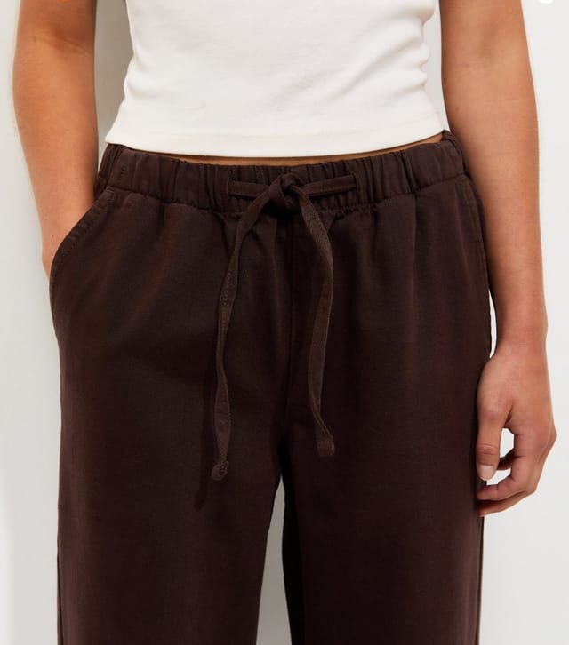 New Look Women's Petite Dark Brown Pull On Wide Leg Jeans New Look - 3