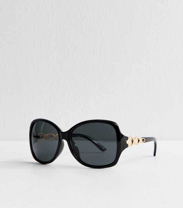 New Look Black Round Frame Sunglasses New Look - 2