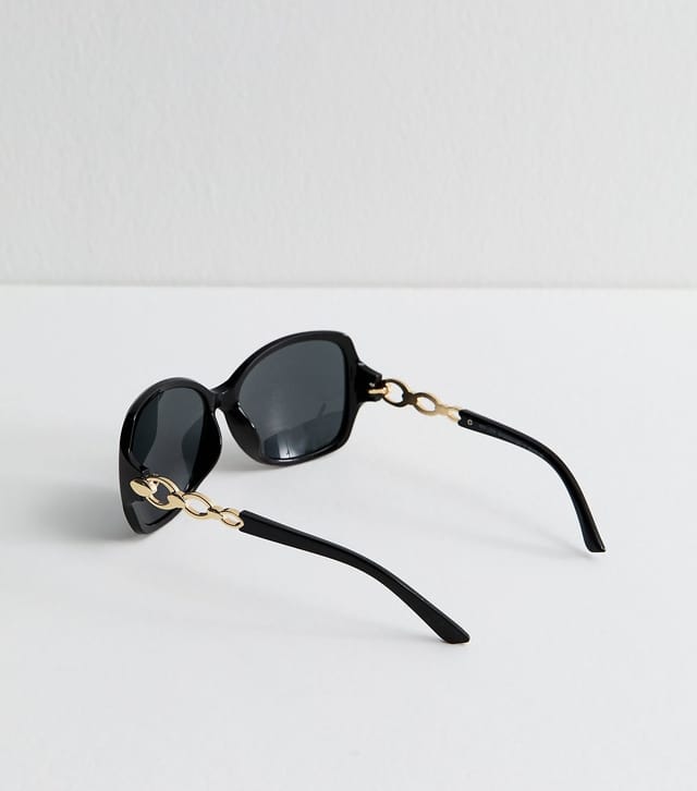 New Look Black Round Frame Sunglasses New Look - 3