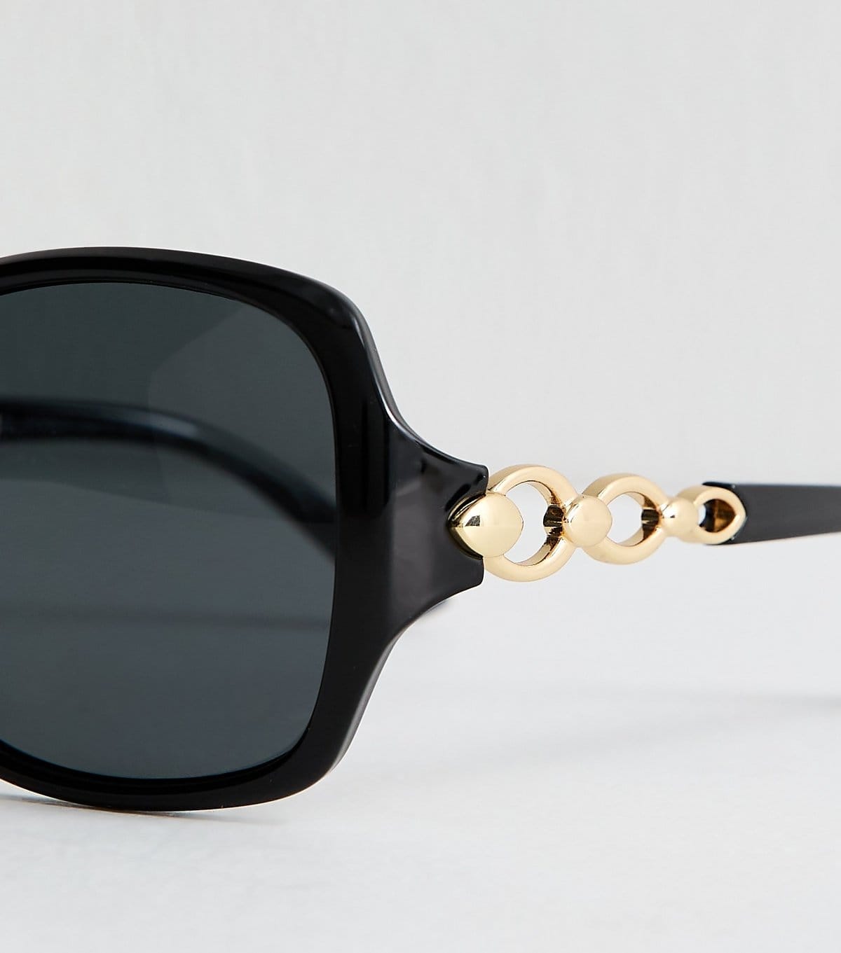 New Look Black Round Frame Sunglasses New Look - 4