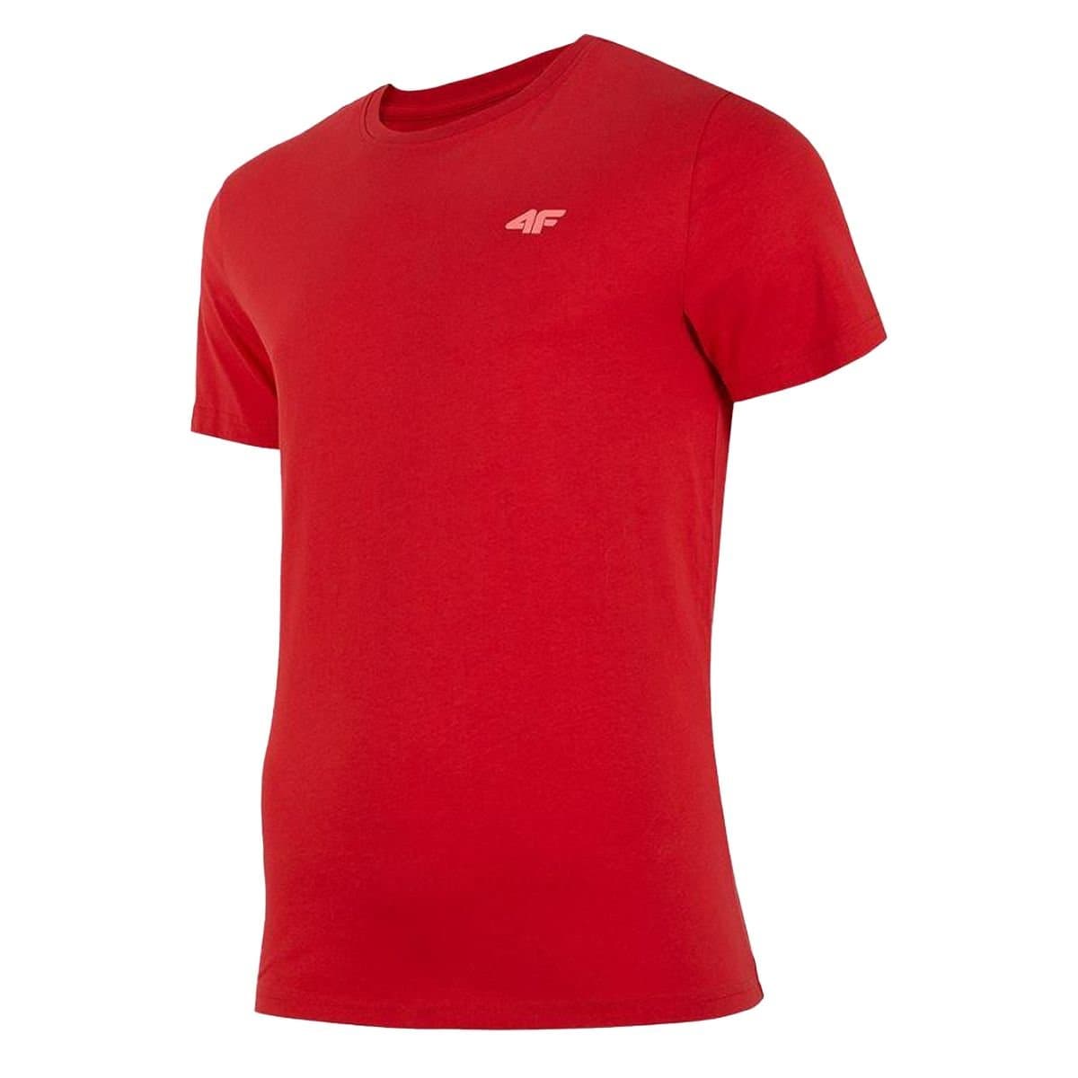 4F 4F Men's H4Z22 T-Shirt in Red
