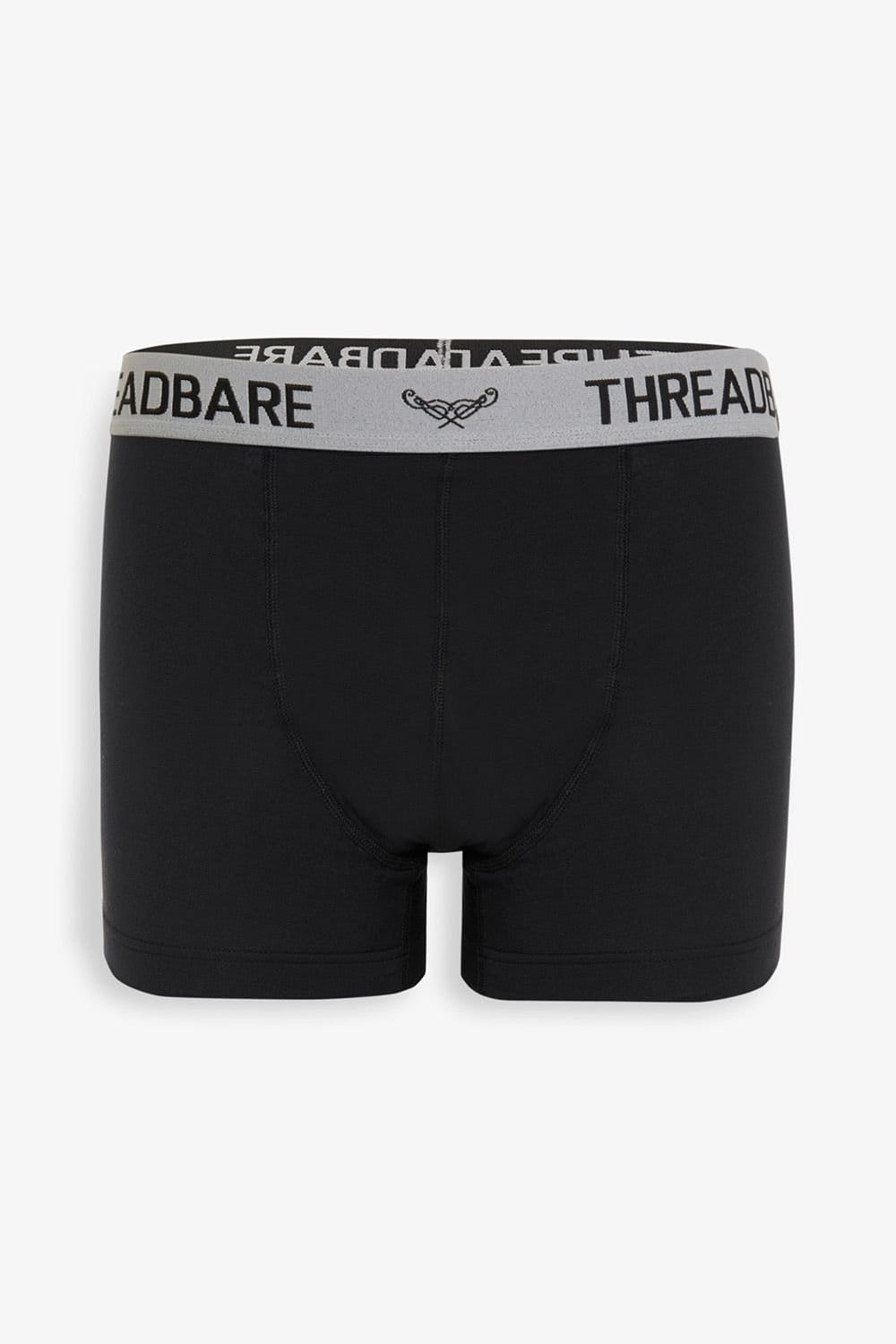 Threadbare Threadbare Men's 5-Pack Hipster Fit Boxer Shorts in Black - 4