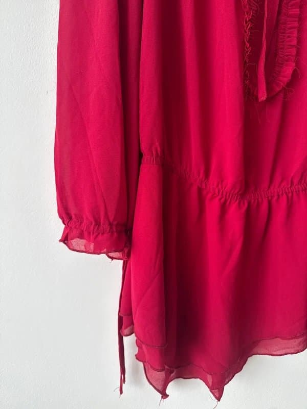 ASOS Musera off the shoulder sheer mini dress with draw string details