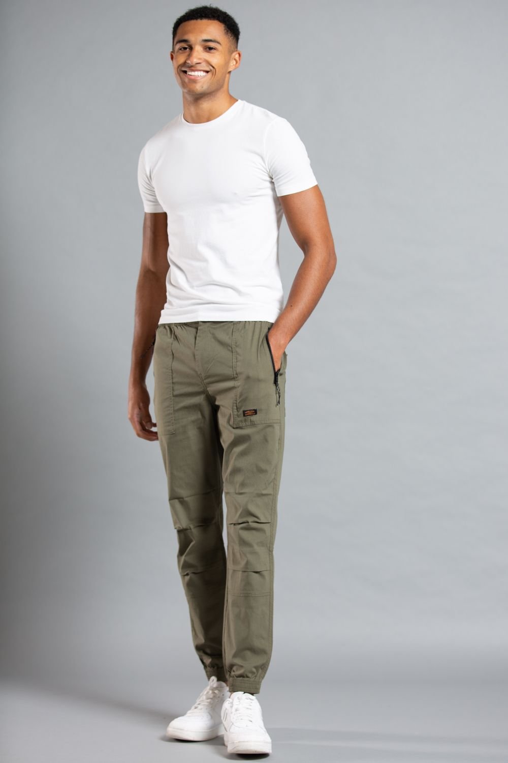 Tokyo Laundry Tokyo Laundry Men's Cotton Cargo Trousers in Khaki - 3