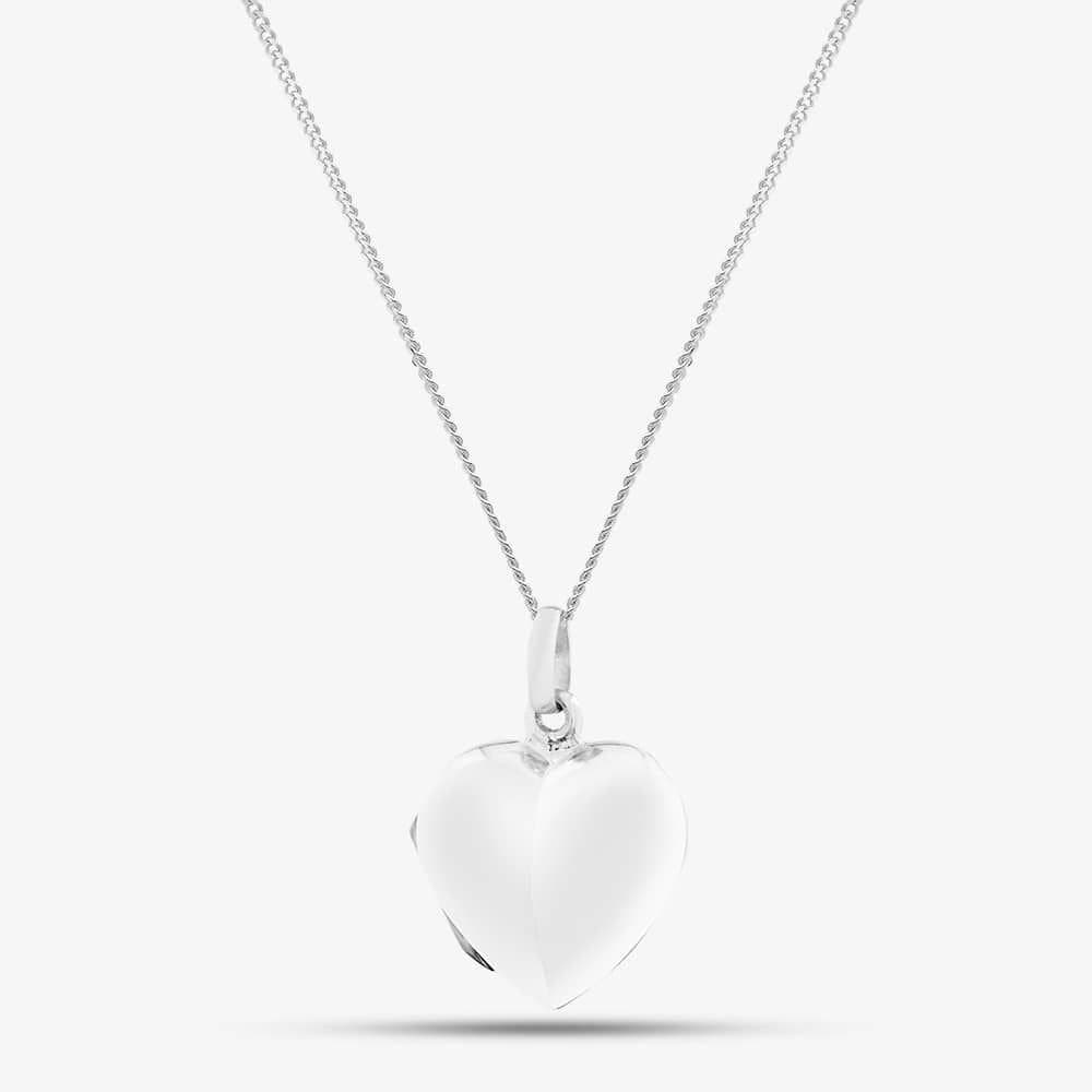 T.H.Baker T.H.Baker Women's Sterling Silver Heart Locket Pendant 8.65.1443