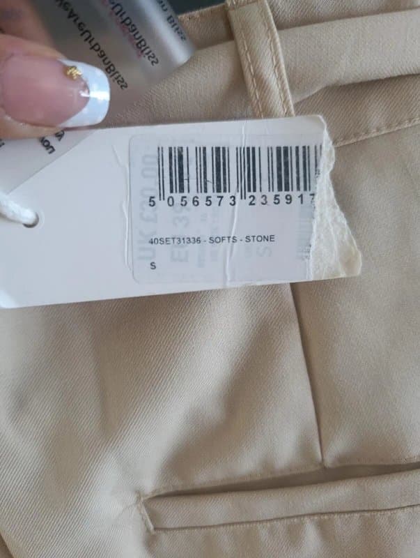 Urban Bliss Urban Bliss Womens Wide Leg Trousers UK 10 Stone Beige High Waist Belted NWT