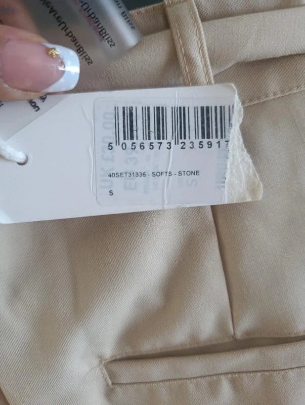 Urban Bliss Urban Bliss Womens Wide Leg Trousers UK 10 Stone Beige High Waist Belted NWT - 1
