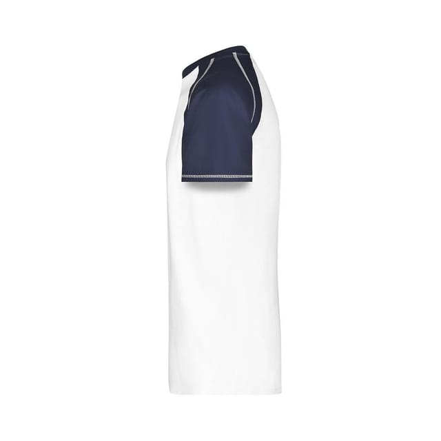 James and Nicholson James and Nicholson Men's Contrast Raglan T-Shirt in Off-White - 3