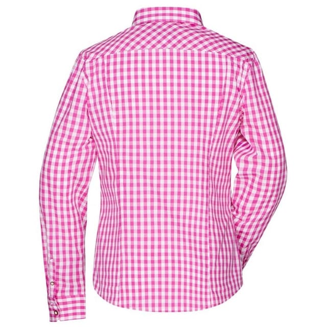 James and Nicholson James and Nicholson Women's Traditional Shirt in Purple - 2