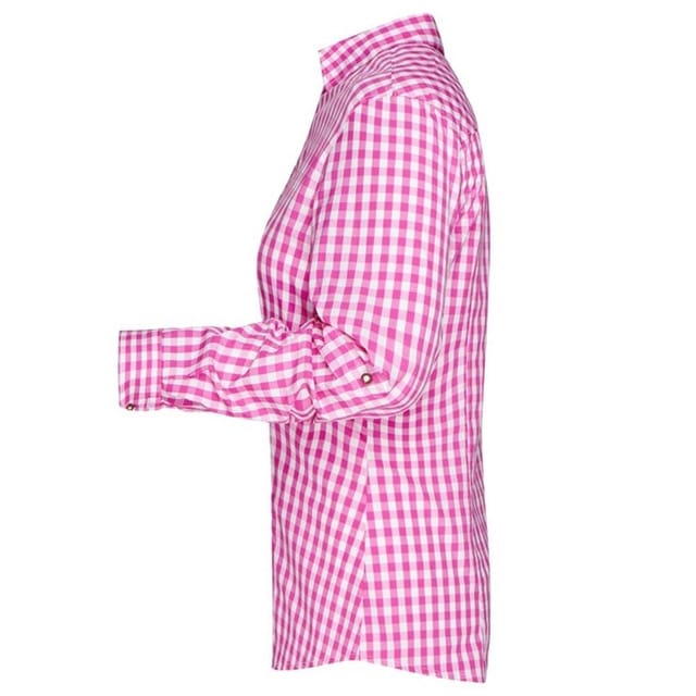 James and Nicholson James and Nicholson Women's Traditional Shirt in Purple - 3