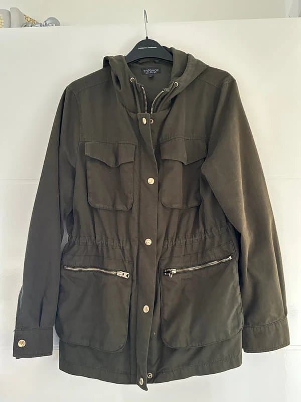 Topshop Topshop size 12 utility jacket khaki