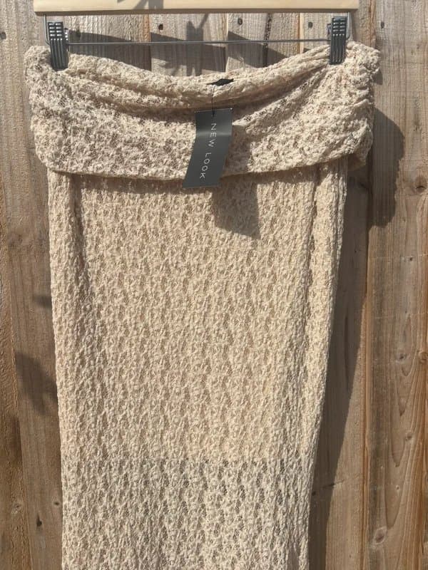 New Look New look strapless dress in cream size 14