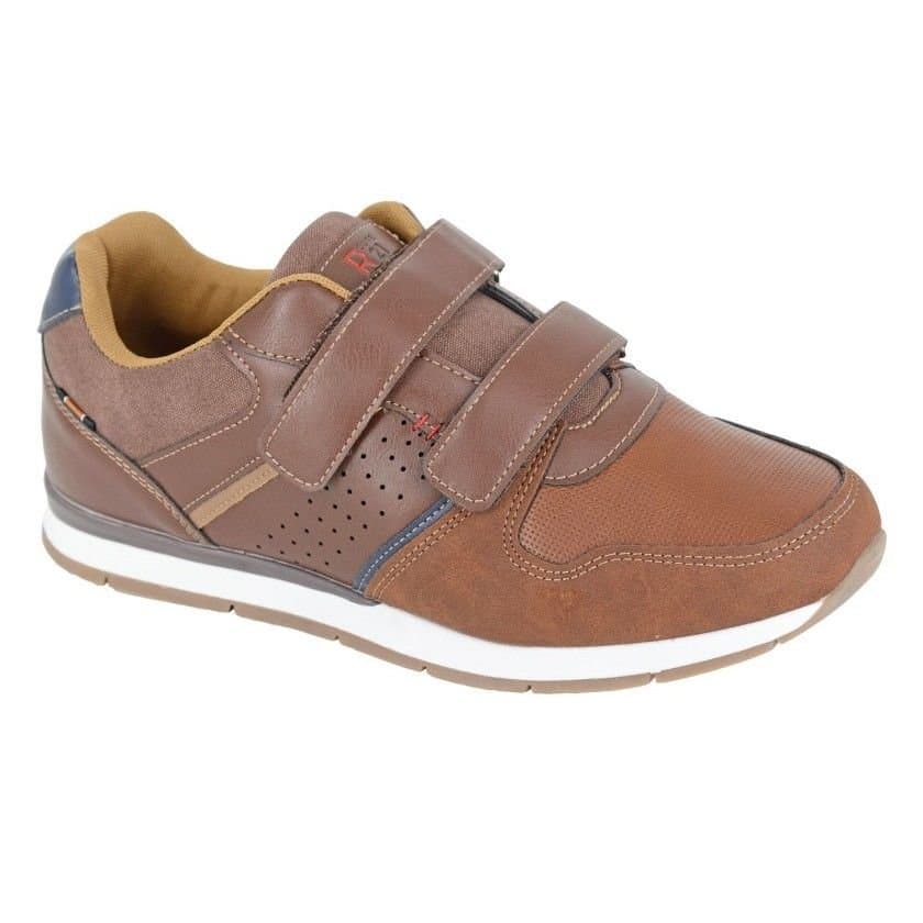 R21 R21 Men's Synthetic Nubuck Trainers in Brown