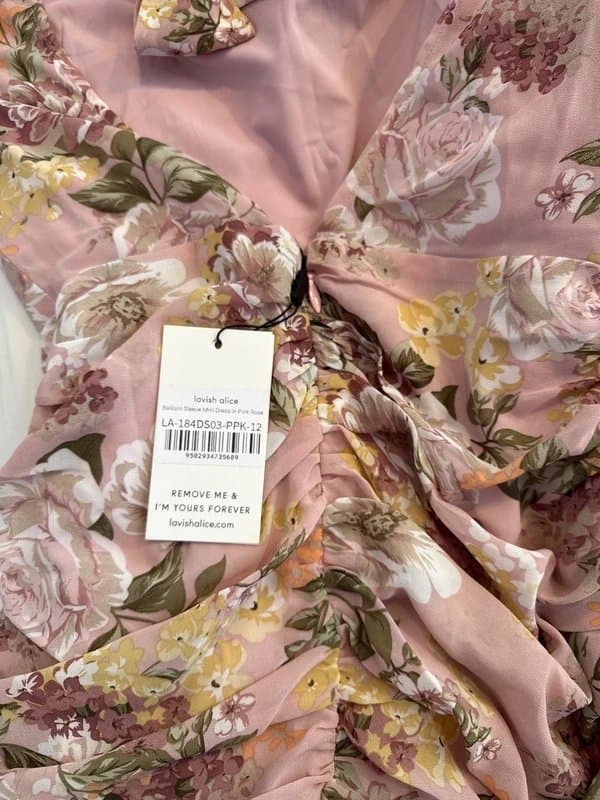 Lavish Alice Balloon sleeve mini dress