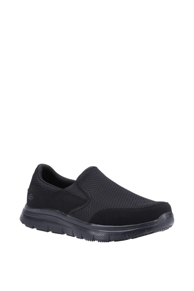 Skechers Skechers Men's McAllen Wide Slip Resistant Occupational Shoe in Black - 3