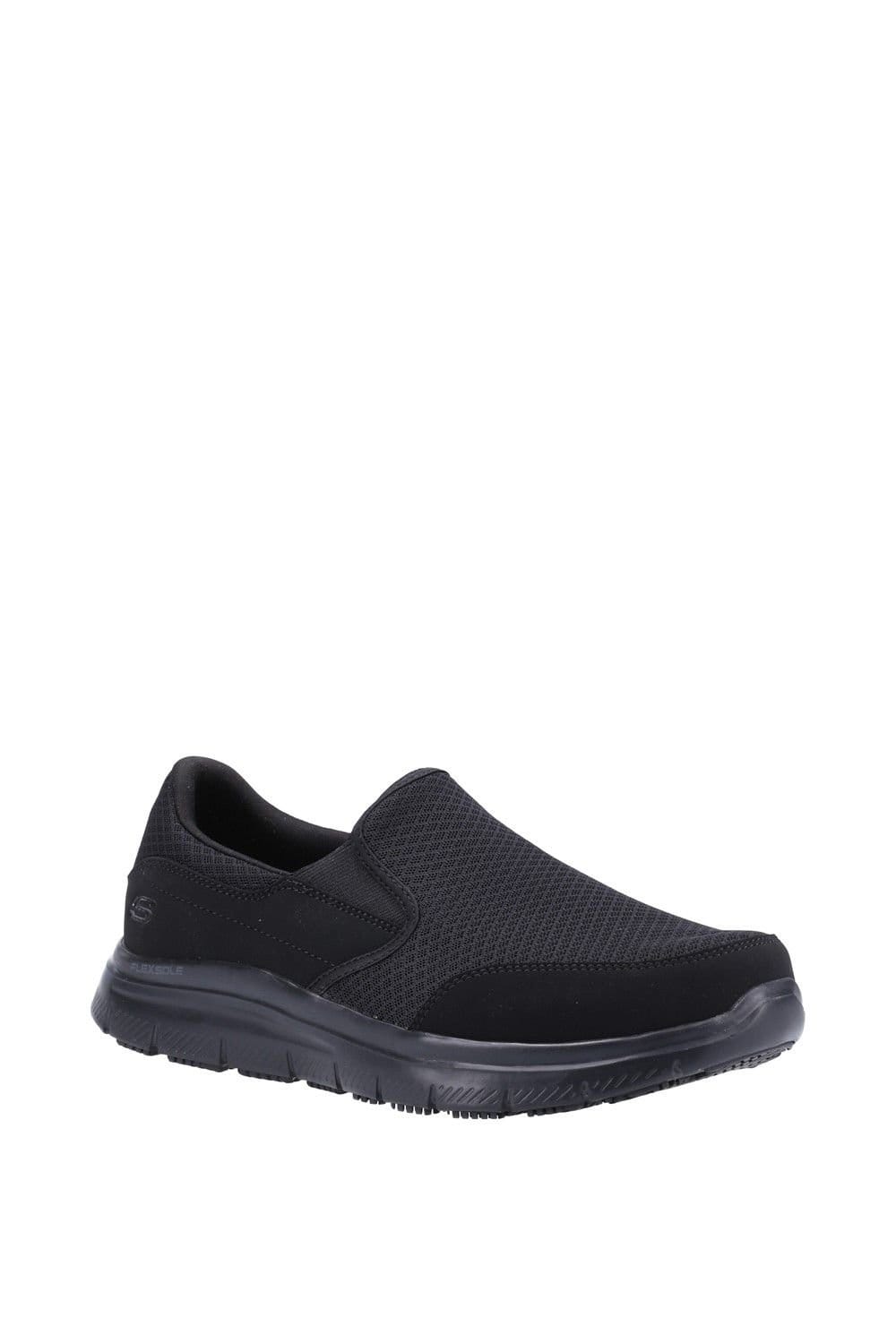 Skechers Skechers Men's McAllen Wide Slip Resistant Occupational Shoe in Black - 4