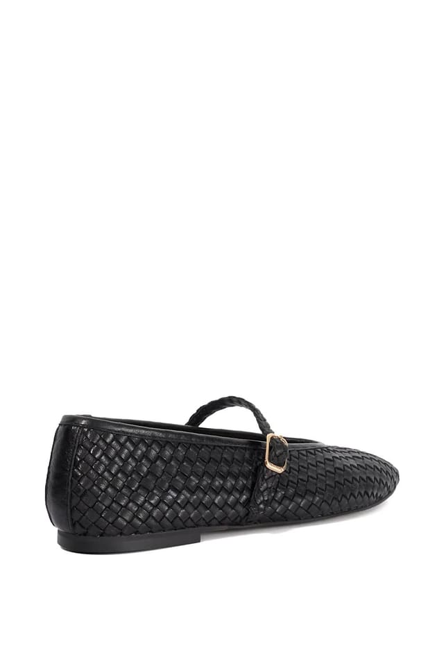 Dune London Dune London Women's 'Headliner' Leather Ballet Pumps in Black - 3