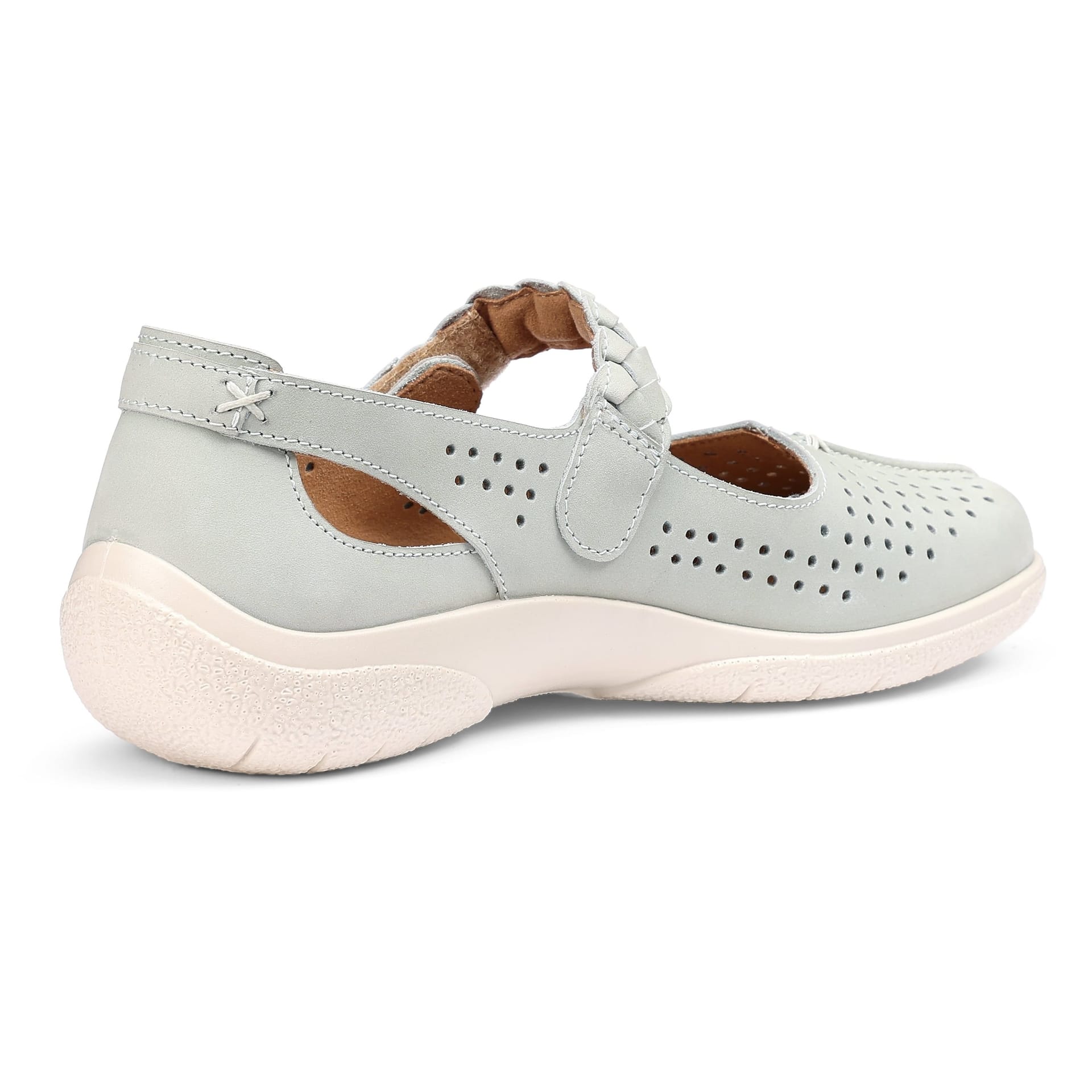 Hotter Hotter Women's Wide Fit 'Quake II' Classic Mary Janes in Pale Green - 4