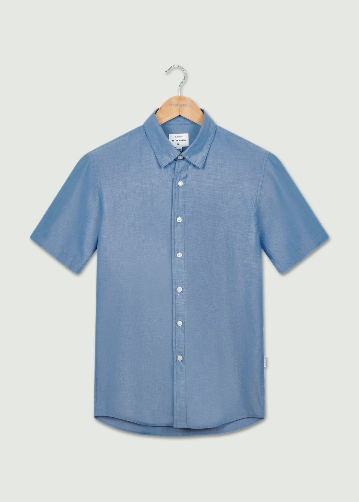 Peter Werth Peter Werth Men's Jim SS Shirt in Indigo - 1