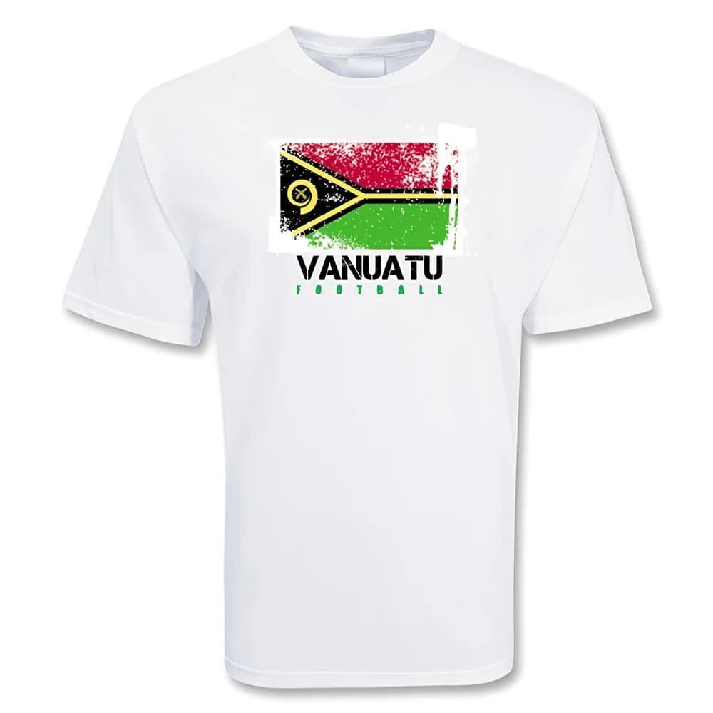 Vanuatu Vanuatu Men's Football T‑shirt in White