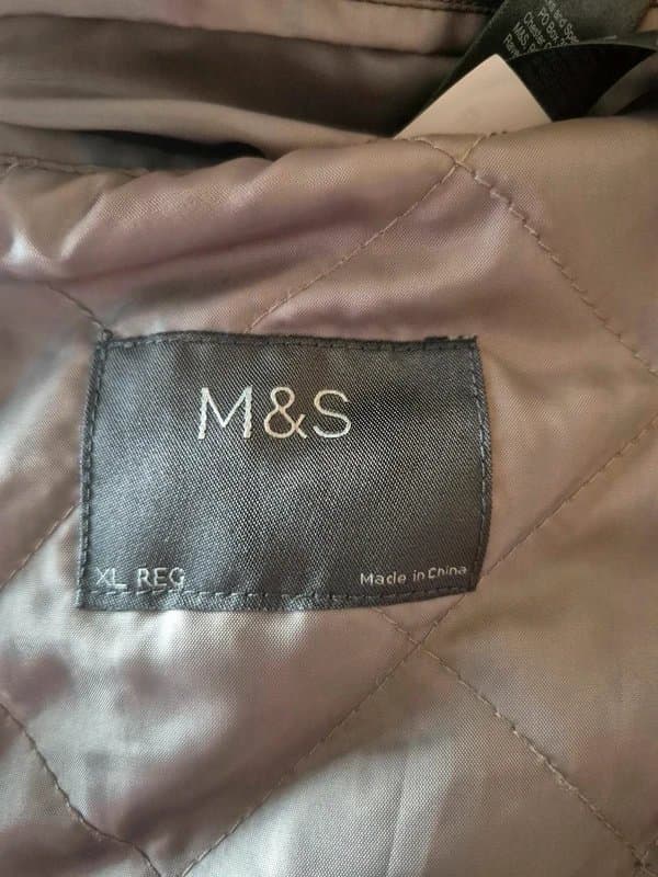 Marks & Spencer M&S Wool Blend Overcoat – XL – Removable Quilted Lining