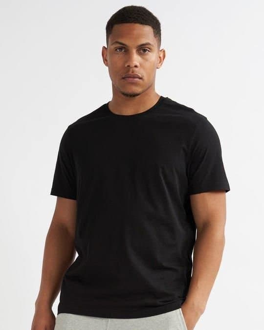 Alse Studio Alse Studio Men's 100% Premium BCI Cotton Men Crewneck Basic T-Shirt in Black