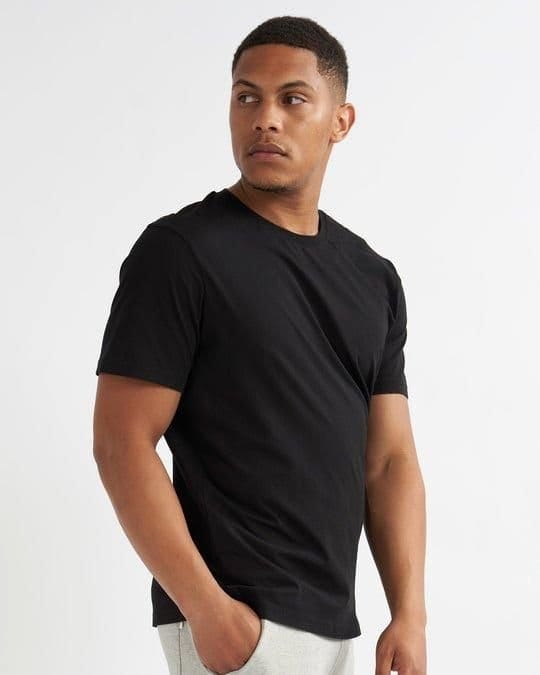 Alse Studio Alse Studio Men's 100% Premium BCI Cotton Men Crewneck Basic T-Shirt in Black - 3
