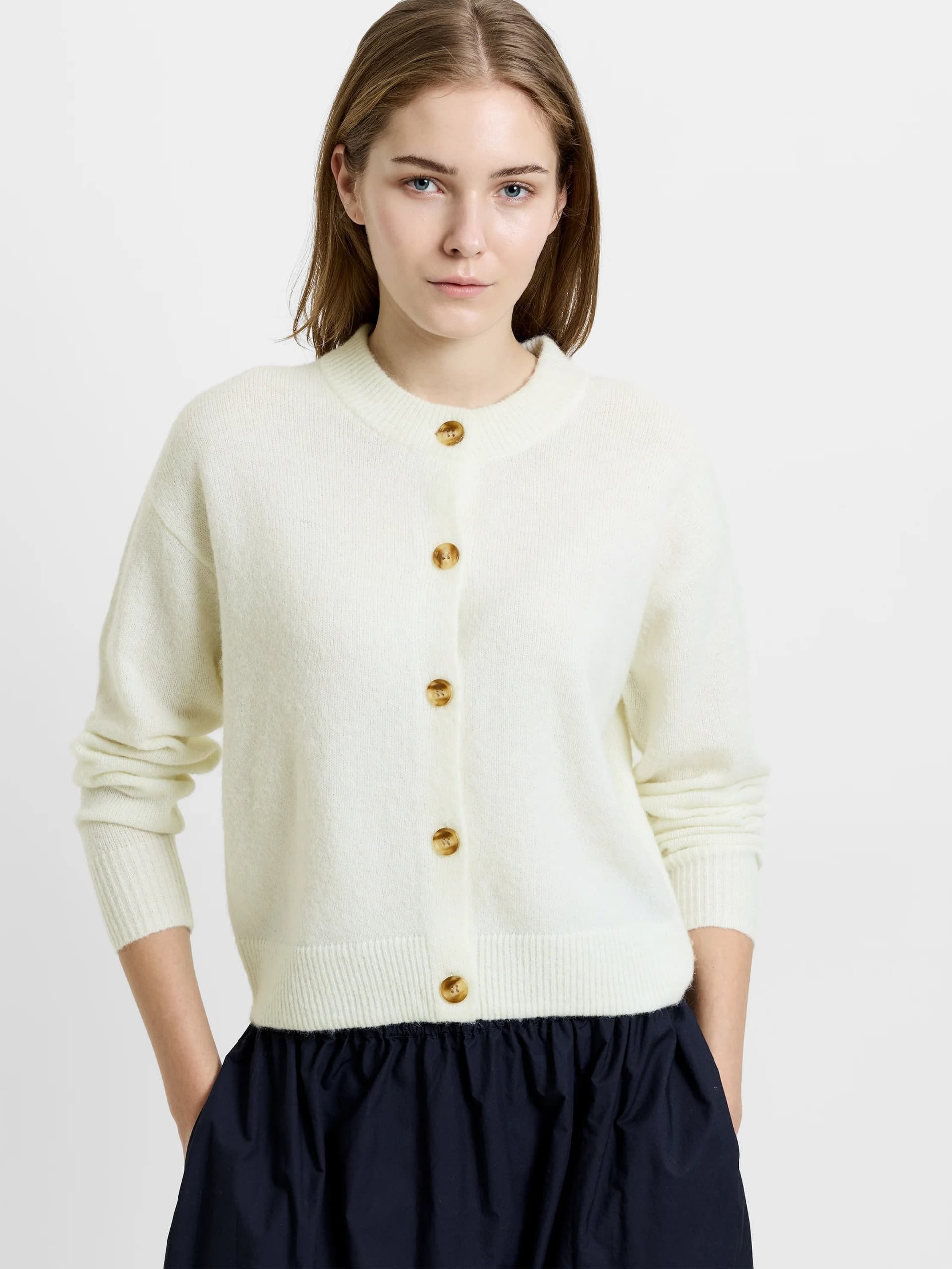French Connection Kezia Cardigan Porcelain Cream