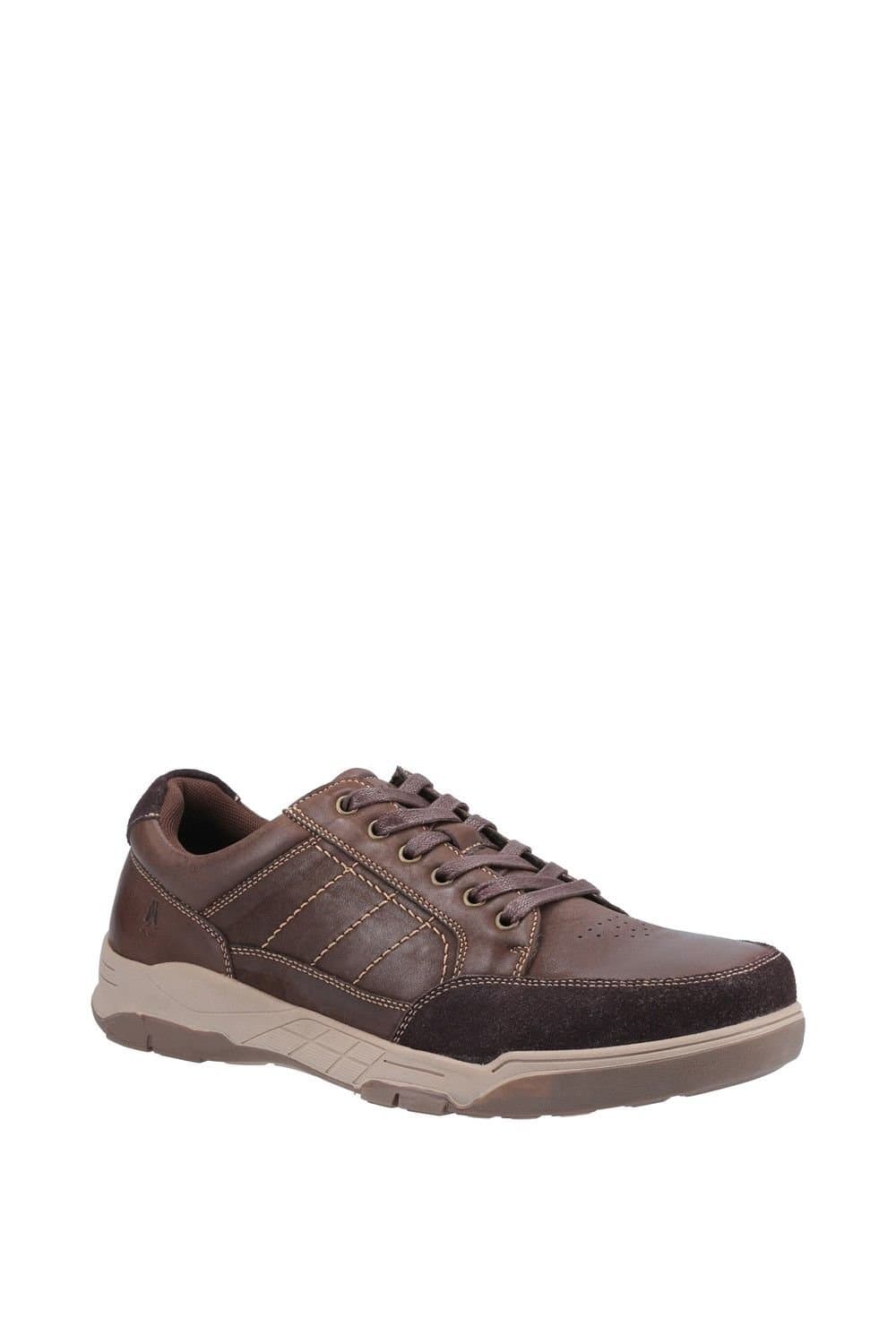 Hush Puppies Hush Puppies Men's 'Finley' Smooth Leather Lace Shoes in Dark Brown