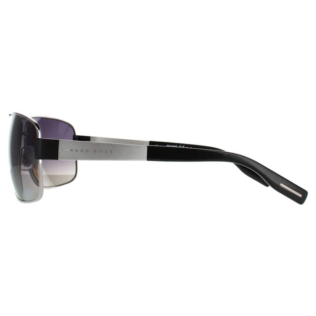 Hugo Boss Hugo Boss Men's Wrap Ruthenium Grey Gradient Polarized Sunglasses - 3