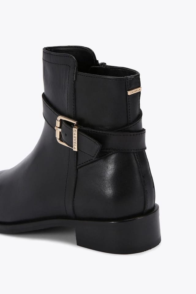 Carvela Carvela Women's 'Pienza Ankle Boot Wf' Leather Boots in Black - 3