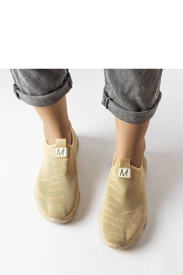 Love Lace Love Lace Women's Comfort Slip On Sport Sneakers Low Upper Rubber Sole Summer in Beige - 3