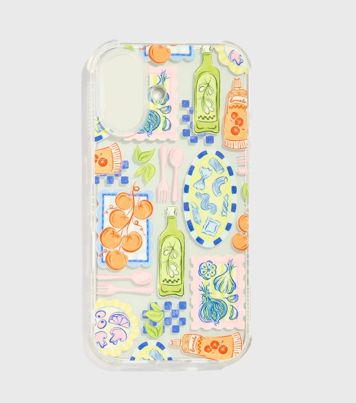 Skinnydip Green Patchwork Pasta Phone Case Skinnydip New Look