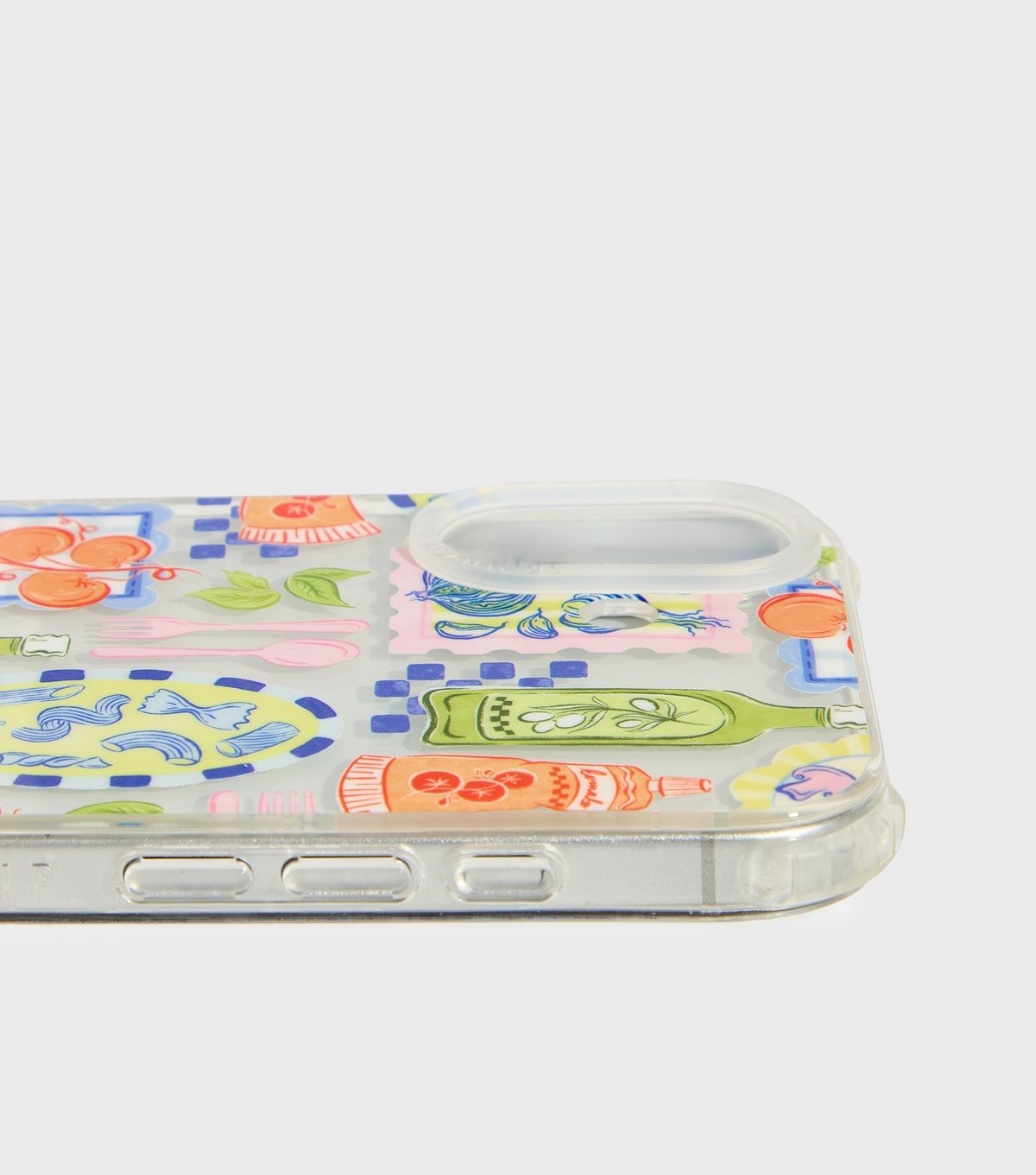 Skinnydip Green Patchwork Pasta Phone Case Skinnydip New Look - 2